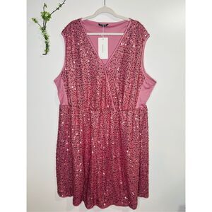 Bloomchic Pink Sequins Cocktail Party Dress Plus NWT!